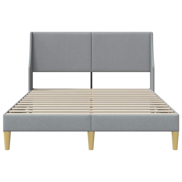 Grote foto vidaxl bedframe met hoofdeinde aansluitplaat antiek en kunst stoelen en banken
