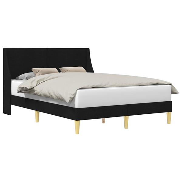 Grote foto vidaxl bedframe met hoofdeinde aansluitplaat antiek en kunst stoelen en banken