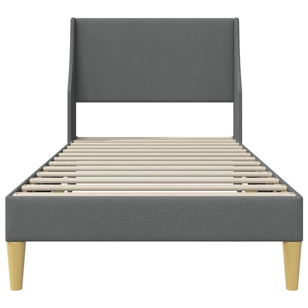 Grote foto vidaxl bedframe met hoofdeinde aansluitplaat antiek en kunst stoelen en banken