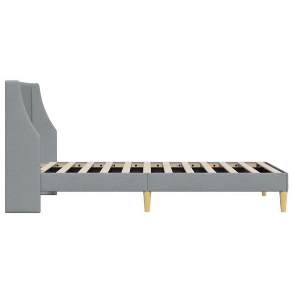 Grote foto vidaxl bedframe met hoofdeinde aansluitplaat antiek en kunst stoelen en banken