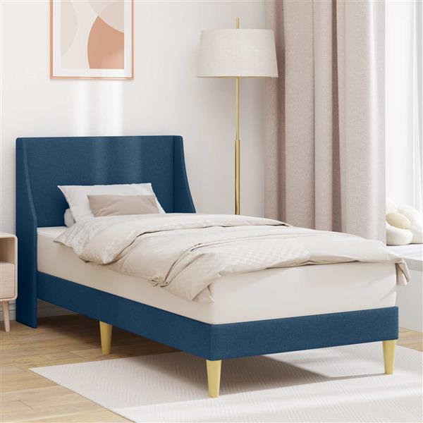 Grote foto vidaxl bedframe met hoofdeinde aansluitplaat antiek en kunst stoelen en banken