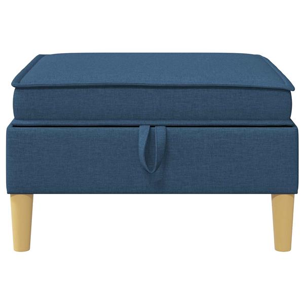 Grote foto vidaxl sofa kruk met opslag blauw stof huis en inrichting bankstellen