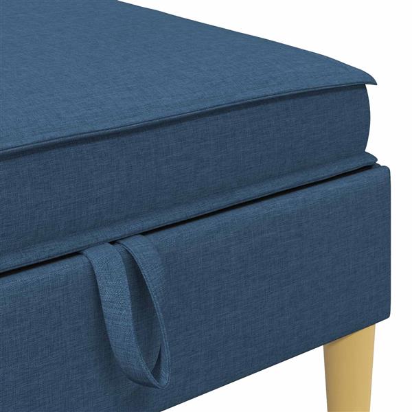 Grote foto vidaxl sofa kruk met opslag blauw stof huis en inrichting bankstellen