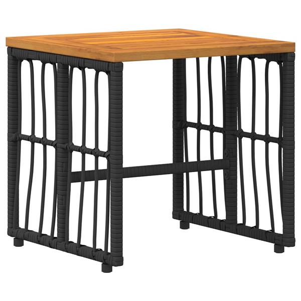 Grote foto vidaxl buitenmeubelset 5 pcs zwart en donkergrijs staal en poly rattan tuin en terras tuinmeubelen