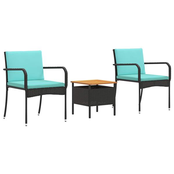 Grote foto vidaxl tuin set met kussen staal tuin en terras tuinmeubelen