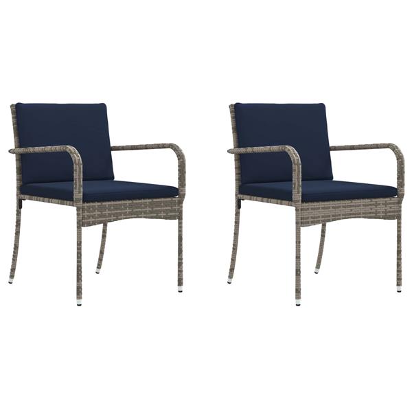 Grote foto vidaxl tuin set met kussen staal tuin en terras tuinmeubelen