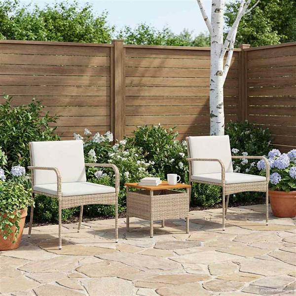 Grote foto vidaxl tuin set met kussen staal tuin en terras tuinmeubelen