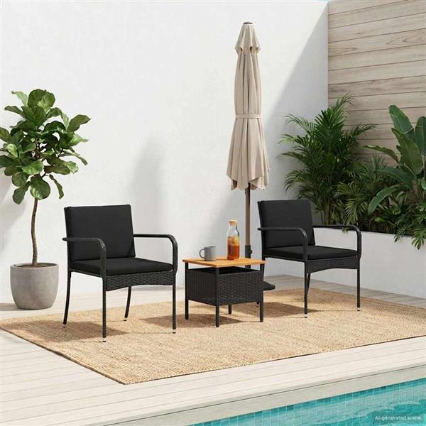 Grote foto vidaxl tuin set met kussen staal tuin en terras tuinmeubelen