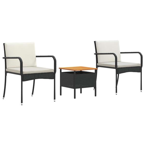 Grote foto vidaxl tuin set met kussen staal tuin en terras tuinmeubelen