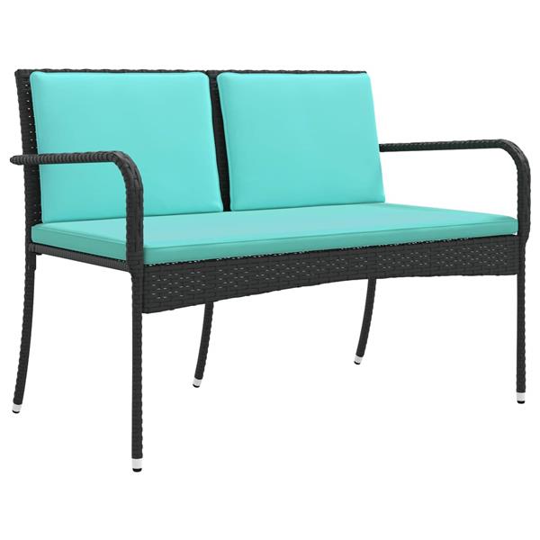 Grote foto vidaxl tuin set met kussen staal tuin en terras tuinmeubelen