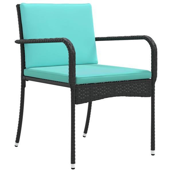 Grote foto vidaxl tuin set met kussen staal tuin en terras tuinmeubelen