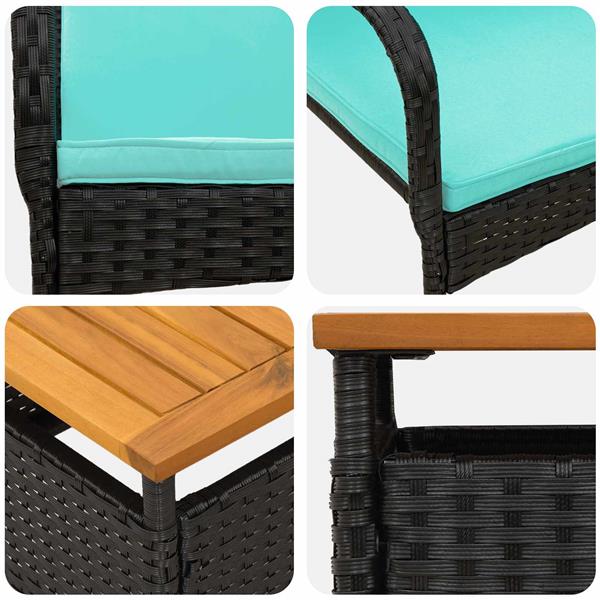 Grote foto vidaxl tuin set met kussen staal tuin en terras tuinmeubelen