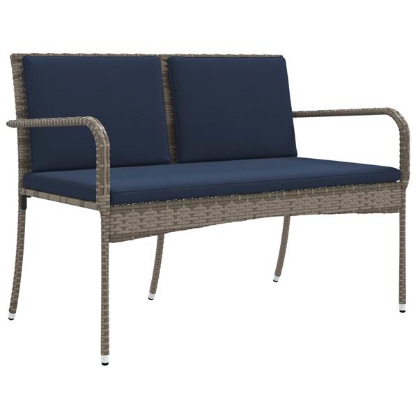 Grote foto vidaxl tuin set met kussen staal tuin en terras tuinmeubelen