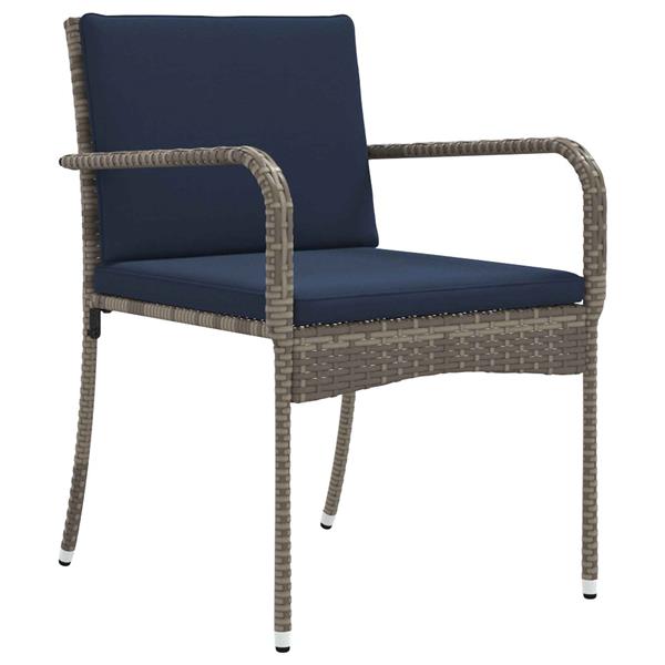 Grote foto vidaxl tuin set met kussen staal tuin en terras tuinmeubelen