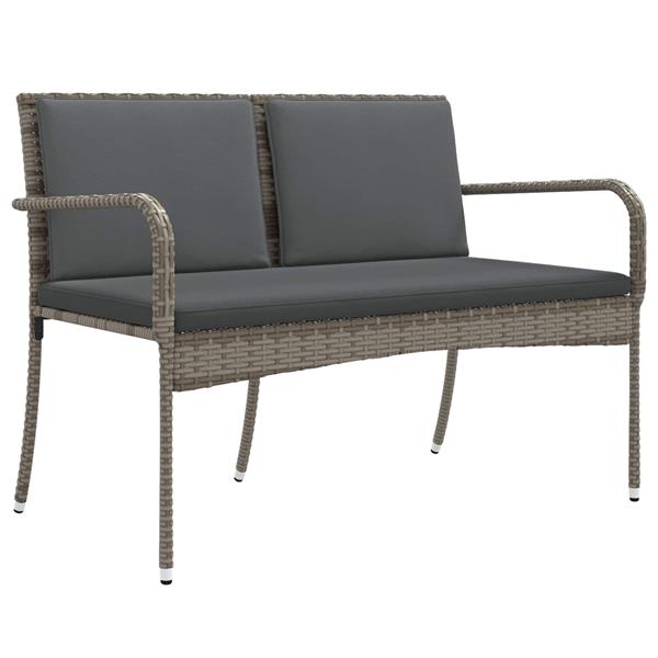 Grote foto vidaxl tuin set met kussen staal tuin en terras tuinmeubelen