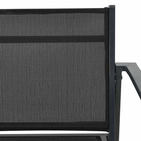 Grote foto vidaxl tuinstoelen 2 pcs zwart en anthraciet 53 5 x 59 x 77 cm tuin en terras tuinmeubelen