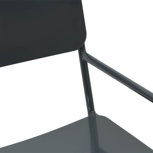 Grote foto vidaxl tuinstoelen 2 pcs antraciet 51 x 55 x 81 cm staal tuin en terras tuinmeubelen