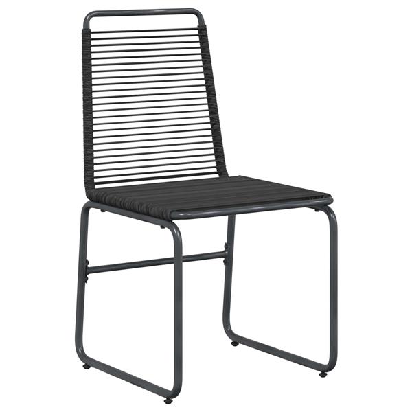 Grote foto vidaxl tuinstoelen 2 pcs zwart 48 x 55 x 89 5 cm rattan tuin en terras tuinmeubelen