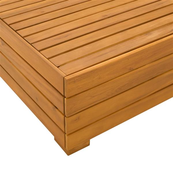 Grote foto vidaxl 2 delige tuin loungeset massief acaciahout bruin tuin en terras tuinmeubelen