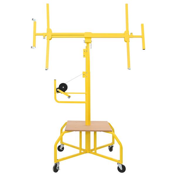 Grote foto vidaxl plafondplaatlifter geel 300 x 107 x 330 cm staal doe het zelf en verbouw gereedschappen en machines