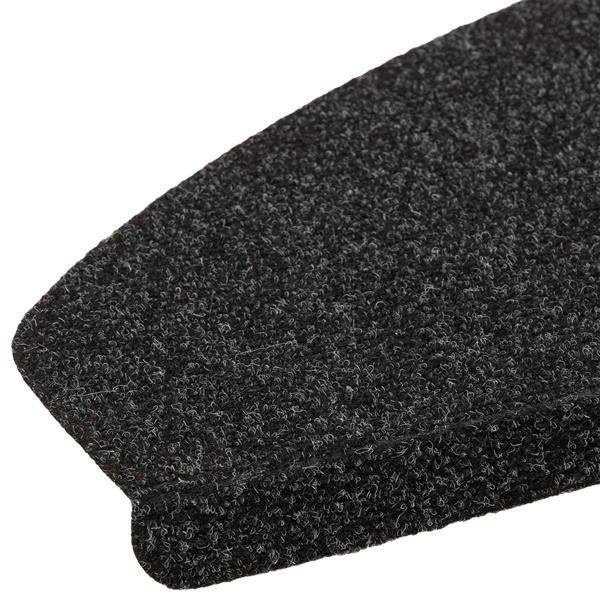 Grote foto vidaxl zelfklevende trapmatten halfrond 15 pcs zwart 80 x 28 x 3 5 cm huis en inrichting overige huis en inrichting