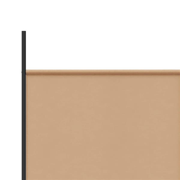 Grote foto vidaxl 6 panelen kamerscherm beige 300 x 220 cm stof huis en inrichting overige huis en inrichting