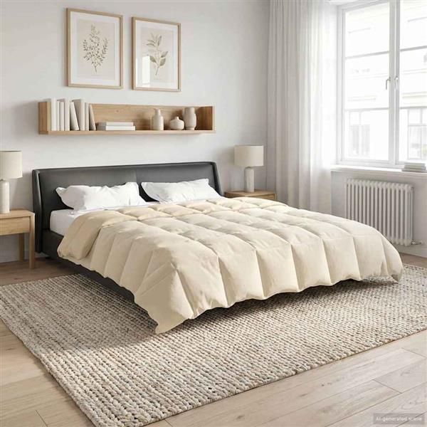 Grote foto vidaxl vol jaar dekbed gekwilt cr me 240 x 260 cm microfiber huis en inrichting bedden