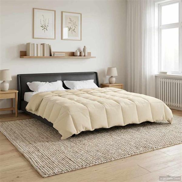 Grote foto vidaxl vol jaar dekbed gekwilt cr me 200 x 240 cm microfiber huis en inrichting bedden