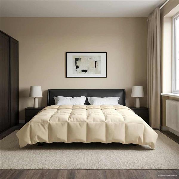 Grote foto vidaxl vol jaar dekbed gekwilt cr me 200 x 240 cm microfiber huis en inrichting bedden