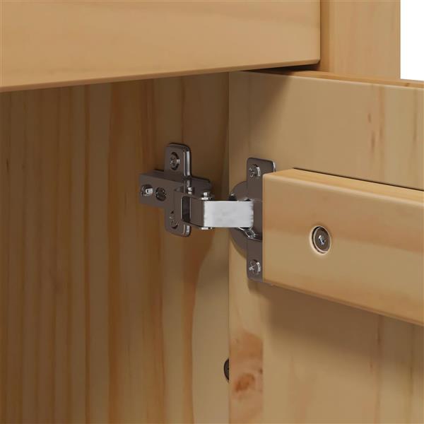 Grote foto vidaxl tv rek hill honingbruin 158 x 40 x 39.5 cm massief grenenhout huis en inrichting overige