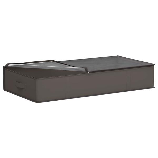 Grote foto vidaxl opbergdoos met transparant bovenvenster 6 stuks grijs doe het zelf en verbouw materialen en producten