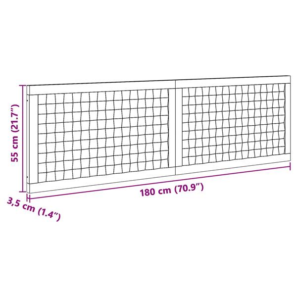 Grote foto vidaxl hoofdbord naturel massief teakhout antiek en kunst stoelen en banken