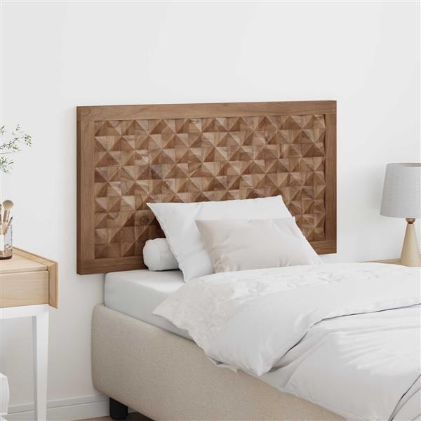 Grote foto vidaxl hoofdbord naturel massief teakhout antiek en kunst stoelen en banken