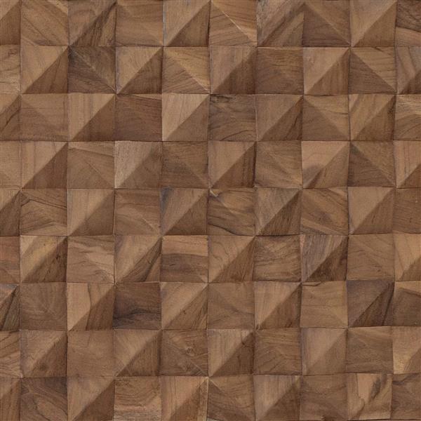 Grote foto vidaxl hoofdbord naturel massief teakhout antiek en kunst stoelen en banken