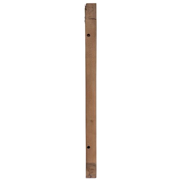Grote foto vidaxl hoofdbord wandgemonteerd naturel 180 cm massief teakhout antiek en kunst stoelen en banken