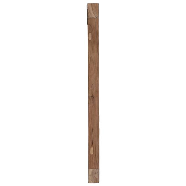 Grote foto vidaxl hoofdbord wandgemonteerd naturel 120 cm massief teakhout antiek en kunst stoelen en banken