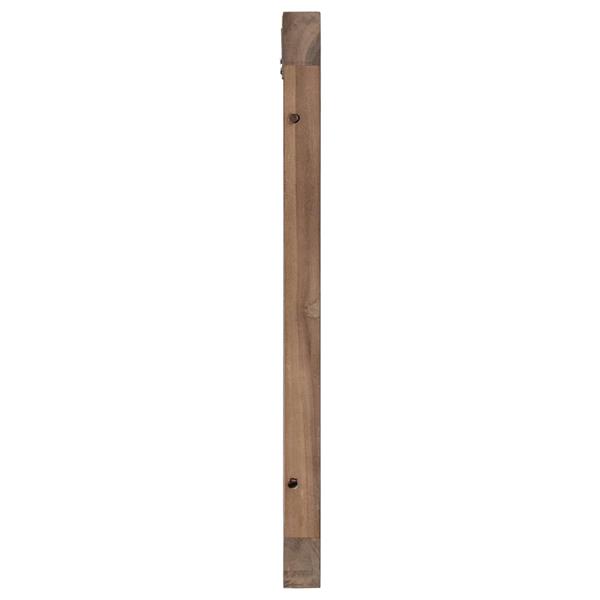 Grote foto vidaxl hoofdbord wandgemonteerd naturel 100 cm massief teakhout antiek en kunst stoelen en banken