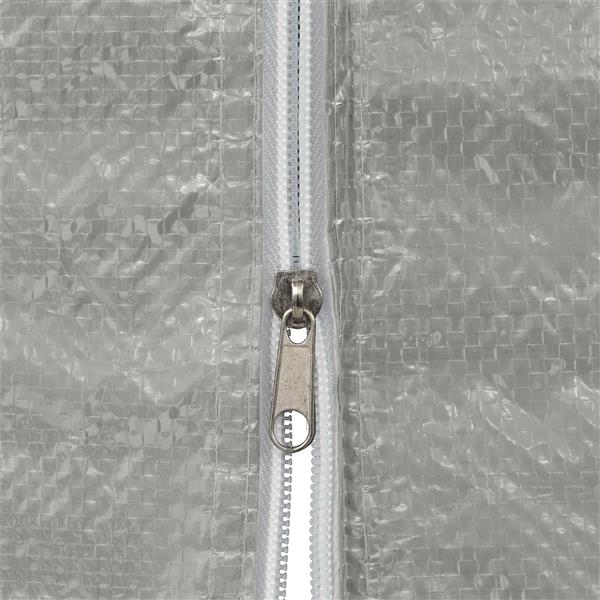 Grote foto vidaxl party tent zijwand 2 pcs lichtgrijs 400 x 195 cm pe en staal tuin en terras overige tuin en terras