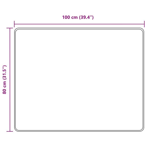 Grote foto vidaxl vloerkleedloper marsa zwart 80 x 100 cm polyester en pvc huis en inrichting vloerbedekking en kleden