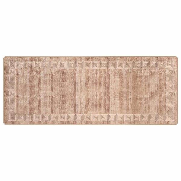 Grote foto vidaxl vloerkleedloper marsa wit 80 x 200 cm polyester en pvc huis en inrichting vloerbedekking en kleden