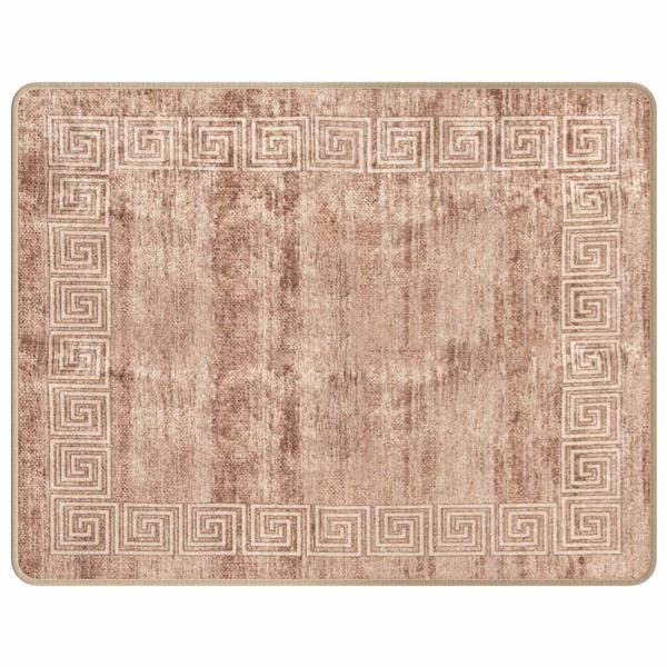 Grote foto vidaxl vloerkleedloper marsa wit 80 x 100 cm polyester en pvc huis en inrichting vloerbedekking en kleden