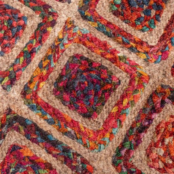 Grote foto vidaxl vloerkleedloper marsa multikleur 50 x 450 cm polyester en pvc huis en inrichting vloerbedekking en kleden