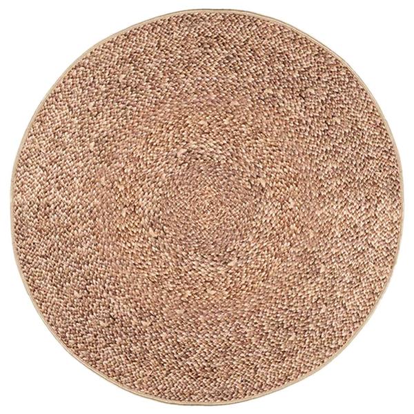 Grote foto vidaxl vloerkleedloper marsa geel 120 x 120 cm polyester en pvc huis en inrichting vloerbedekking en kleden