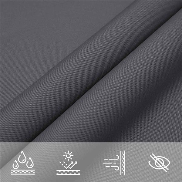 Grote foto vidaxl zonneschaduwzeil 6 x 2 m pu gecoat oxford tuin en terras overige tuin en terras