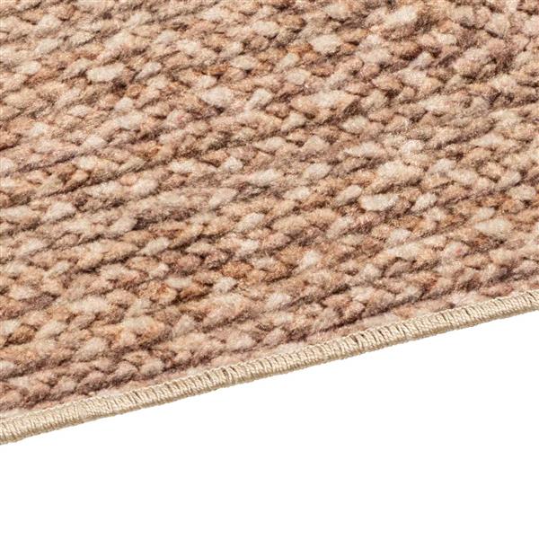 Grote foto vidaxl vloerkleedloper marsa geel 50 x 250 cm polyester en pvc huis en inrichting vloerbedekking en kleden