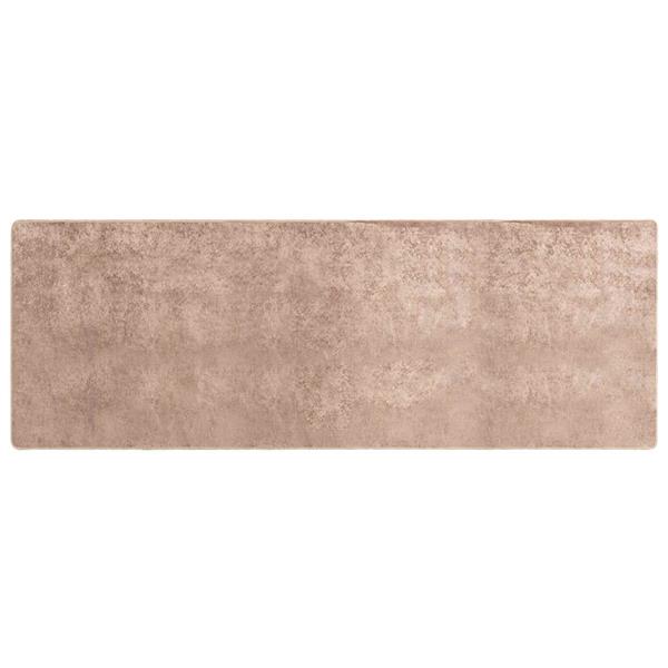 Grote foto vidaxl vloerkleedloper marsa zand 100 x 250 cm polyester en pvc huis en inrichting vloerbedekking en kleden