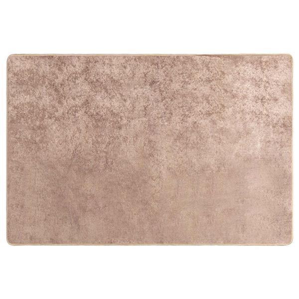 Grote foto vidaxl vloerkleedloper marsa zand 100 x 150 cm polyester en pvc huis en inrichting vloerbedekking en kleden