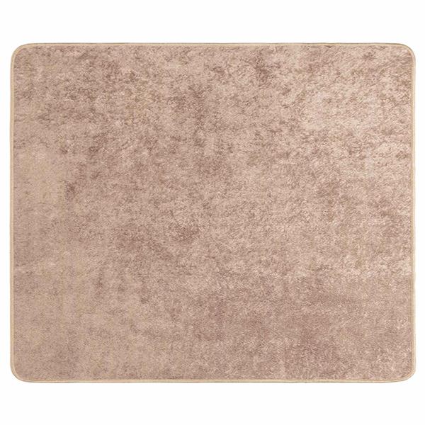 Grote foto vidaxl vloerkleedloper marsa zand 80 x 100 cm polyester en pvc huis en inrichting vloerbedekking en kleden