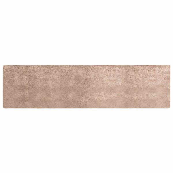 Grote foto vidaxl vloerkleedloper marsa zand 50 x 450 cm polyester en pvc huis en inrichting vloerbedekking en kleden