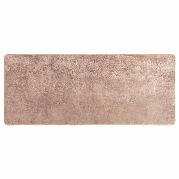 Grote foto vidaxl vloerkleedloper marsa zand 50 x 100 cm polyester en pvc huis en inrichting vloerbedekking en kleden
